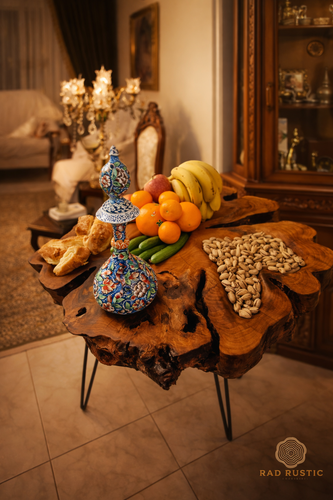 میز پذیرایی سوارز رستیک با چوب توسکا